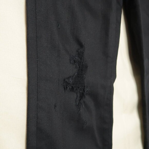 Adriano Goldschmied Alexxis Jeans Size 24 High Rise Vintage Slim Black Distress - Picture 8 of 16